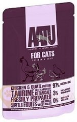AATU Chicken and Qual - ААТУ пауч для дорослих котів курка та перепілка 85 г