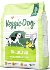 Green Petfood VeggieDog Grainfree - Грін Петфуд сухий вегетаріанський корм для дорослих собак із картоплею та горохом 900 г