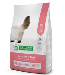 Nature's Protection Long Hair - Сухий корм для котів з довгою шерстю 2 кг