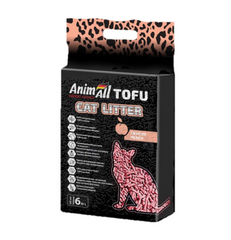AnimAll Tofu Наполнитель для кошачьего туалета с ароматом персика 6 л