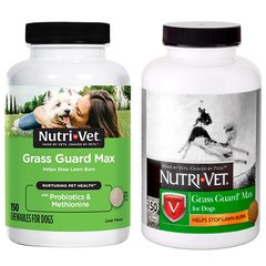 Nutri-Vet Grass Guard Max Нутрі-Вет Захист газону макс добавка для собак, від «випалювання» газонної трави 150 таблеток
