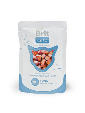 Brit Care Tuna Pouch - Консерва для дорослих котів з тунцем 80 г