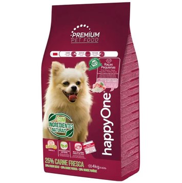 happyOne Premium Dog Small Breeds Fresh Meat - Сухой корм для взрослых собак малых пород со свежим мясом 4 кг