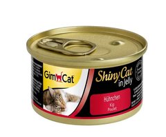 GimCat ShinyCat Filet Chicken - Консерва для кішок зі шматочками філе курки 70 г
