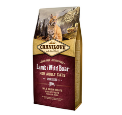 Carnilove Cat Lamb & Wild Boar Sterilised - Сухой корм для стерилизованных кошек с ягненком и диким кабаном 6 кг