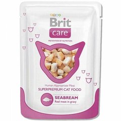 Brit Care Seabream Pouch - Консерва для взрослых кошек с морским окунем 80 г
