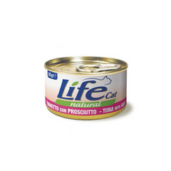 LifeCat консерва для котов тунец с куриной ветчиной 85 г