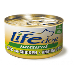 LifeDog консерва для собак утка и куриное филе с овощами 90 г