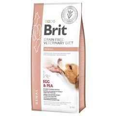 Brit GF Veterinary Diet Dog Renal - Беззерновой сухой корм при почечной недостаточности для собак с яйцом, горохом и гречкой 12 кг