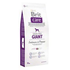 Brit Care Grain Free Giant Salmon & Potato - Беззерновой сухой корм для взрослых собак гигантских пород с лососем и картофелем 12 кг