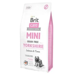 Brit Care Mini Grain Free Yorkshire - Беззерновий сухий корм для собак породи йоркширський тер'єр з лососем та тунцем 2 кг