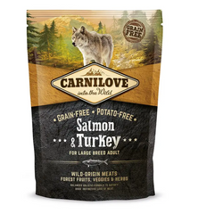 Carnilove Salmon and Turkey Adult Large Breed (36/16) - Сухой корм для взрослых собак крупных пород с лососем и индейкой 1,5 кг