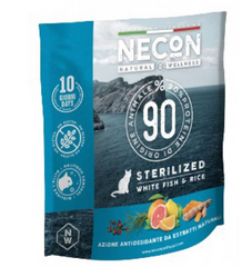 Necon Natural Wellness Sterilized Cat White Fish and Rice - Сухий корм для стерилізованих котів з білою рибою та рисом 400 г