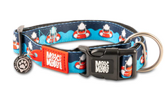 Max & Molly Smart ID Collar Frenzy the Shark/XS - Ошейник Smart ID с принтом акул