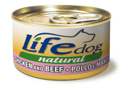 LifeDog консерва для собак куриное филе с говядиной 90 г