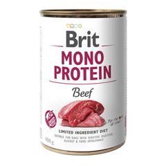 Brit Mono Protein Beef - Монопротеиновый влажный корм с говядиной, 400 г