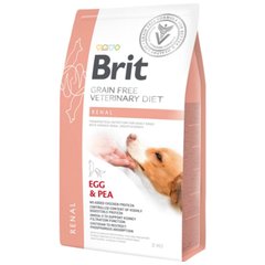 Brit GF Veterinary Diet Dog Renal - Беззерновой сухой корм при почечной недостаточности для собак с яйцом, горохом и гречкой 2 кг