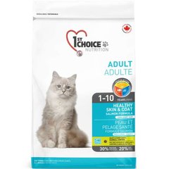 1st Choice Adult Healthy Skin & Coat - Сухой корм для взрослых кошек с лососем 10 кг