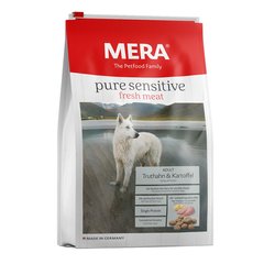 MERA pure sensitive fresh meat Truthan&Kartoffel - Сухой корм для взрослых собак со свежим мясом индейки и картофеля 1 кг