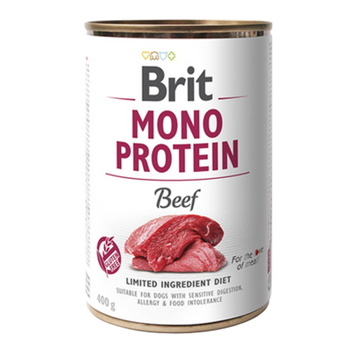 Brit Mono Protein Beef - Монопротеиновый влажный корм с говядиной, 400 г