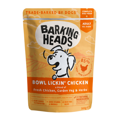 Barking Heads Bowl Lickin’ Chicken - Баркинг Хедс пауч для собак с курицей 300 г