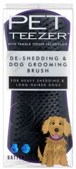 Pet Teezer DE - Shedding & Dog Grooming Brush - Щетка фиолетово-черная для вычесывания шерсти собак