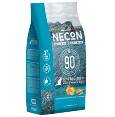 Necon Natural Wellness Sterilized Cat White Fish and Rice - Сухий корм для стерилізованих котів з білою рибою та рисом 1,5 кг