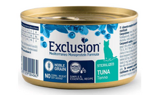 Exclusion Cat Sterilized Tuna - Монопротеиновые консервы с тунцом для стерилизованных котов 85 г