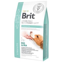 Brit GF Veterinary Diet Dog Struvite - Беззерновий сухий корм при сечокам'яній хворобі для собак з яйцем, індичкою, горохом та гречкою 2 кг