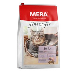 MERA Finest Fit Senior 8+ Сухой корм для кошек пожилого возраста 8+ со свежим мясом птицы и лесными ягодами 400 г