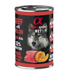 Alpha Spirit Dog Beef with Melon - Влажный корм для взрослых собак с говядиной и дыней 400 г