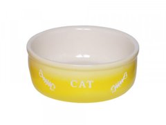 Nobby Керамическая миска для кота "Gradient" желто-белого цвета