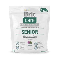 Brit Care Senior lamb and Rice - Сухий корм для літніх собак всіх порід з ягням та рисом 1 кг