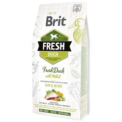 Brit Fresh Duck With Millet Adult Run Work - Сухой корм для взрослых собак с уткой и пшеном 2,5 кг