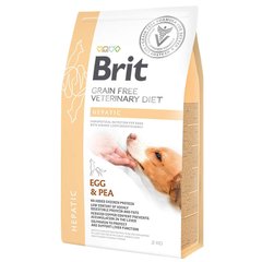 Brit GF Veterinary Diet Dog Hepatic - Беззерновий сухий корм при хворобі печінки для собак з яйцем, горохом, бататом та гречкою 2 кг