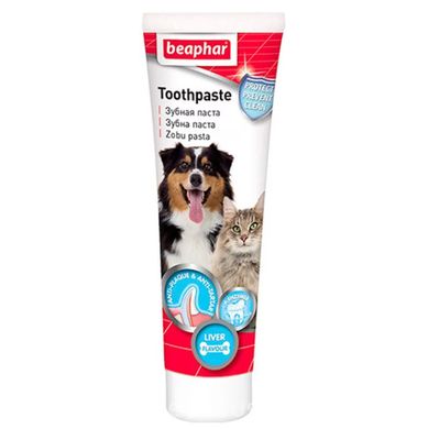 Beaphar Toothpaste Liver - Зубная паста со вкусом печени для собак и кошек, 100 г