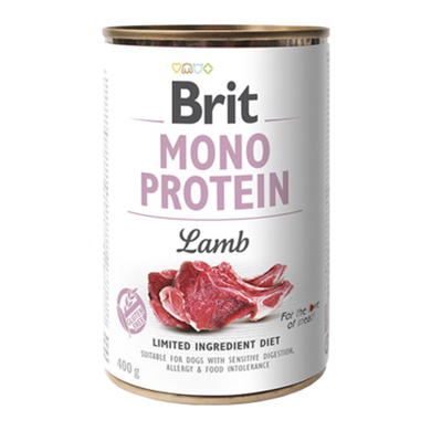 Brit Mono Protein Lamb - Монопротеиновый влажный корм с ягненком, 400 г