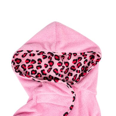 Халат для собак Max & Molly Bath Robe Leopard Pink с леопардовым принтом, S