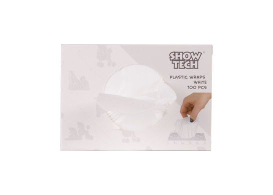 Show Tech Plastic Wrap White - Полиэтиленовые пакеты для папильоток белого цвета