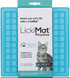 LickiMat Playdate Каучуковый коврик для лакомства для кошек голубой