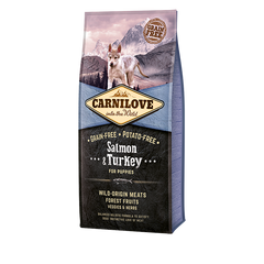 Carnilove Puppy Salmon & Turkey - Сухой корм для щенков малых и средних пород с лососем и индейкой 12 кг