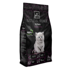 Rex Natural Range Kitten Chicken & Rice - Сухий корм для кошенят з куркою 1 кг