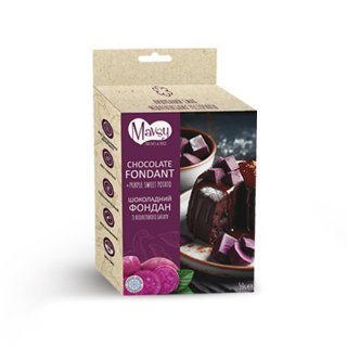 Ласощі для собак від 3-х місяців Mavsy freeze dried CHOCOLATE FONDANT WITH PURPLE SWEET POTATO шоколадний фондан з фіолетовим бататом, 50 г