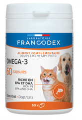 Laboratoire Francodex Omega-3 Добавка Омега-3 для собак та котів (60 капсул)