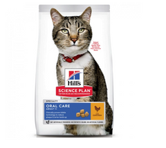 Hill's Science Plan Adult OralCare Chicken - Сухой корм для взрослых кошек, уход за зубами с курицей 1,5 кг