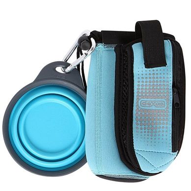 Dexas BottlePocket™ with Travel Cup сумка со складной миской для воды и аксессуаров