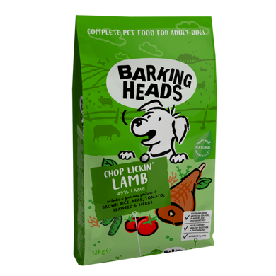 Barking Heads All Hounder Bowl Lickin' Goodness Lamb - Баркинг Хедс сухой корм для собак всех пород с ягненком 1 кг