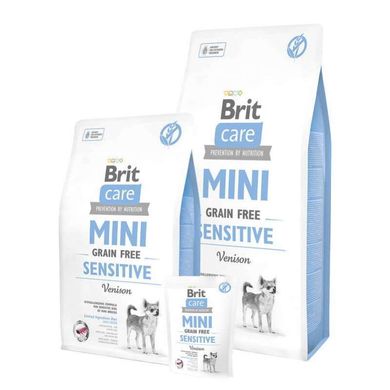Brit Care Mini Grain Free Sensitive - Беззерновой сухой корм для взрослых собак мелких и миниатюрных пород с олениной 2 кг