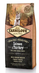 Carnilove Puppy Salmon & Turkey Large Breed - Сухой корм для щенков больших пород с лососем и индейкой 12 кг