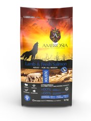 Ambrosia Adult Dog Lamb & Fresh Salmon - Амброзия беззерновой корм для взрослых собак с ягненком и лососем 12 кг